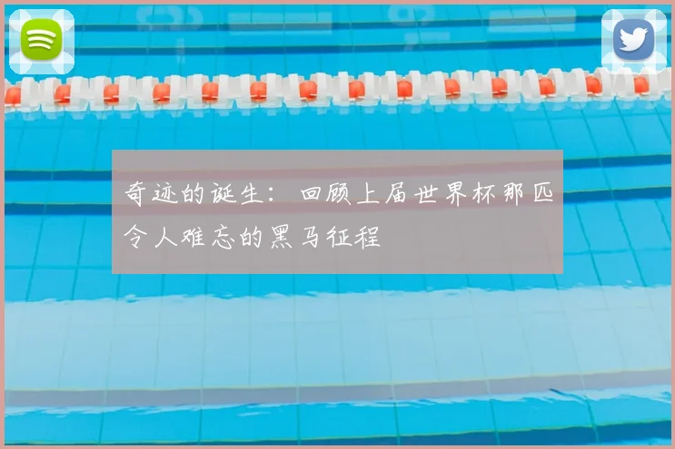 奇迹的诞生：回顾上届世界杯那匹令人难忘的黑马征程